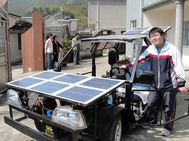 Самодельный электромобиль из Китая (5 фото)