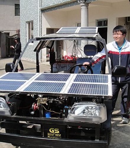 Самодельный электромобиль из Китая (5 фото)