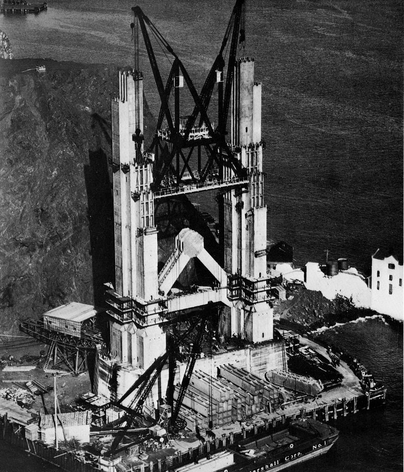 Строительство моста золотые ворота, 1933-1937 (14 фото)