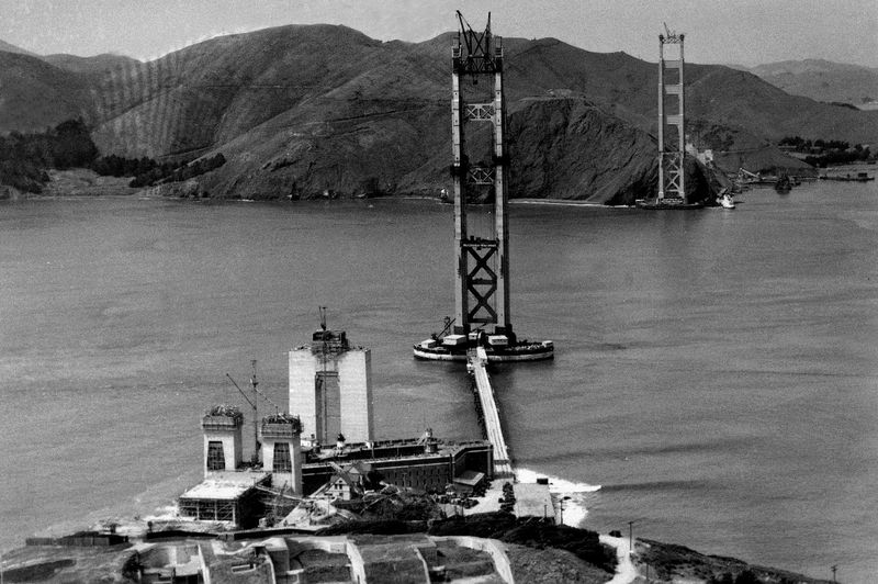 Строительство моста золотые ворота, 1933-1937 (14 фото)
