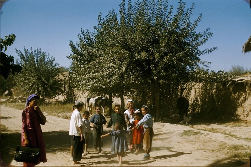 Французский турист в Узбекистане 1956 года