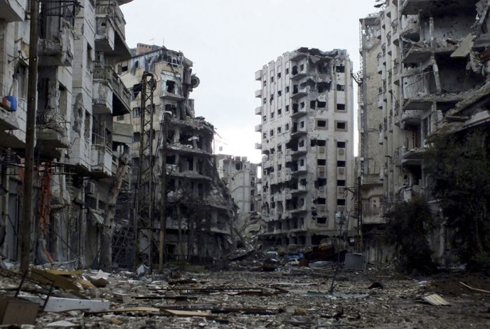 сирия, города, руины, разрушенные, война,