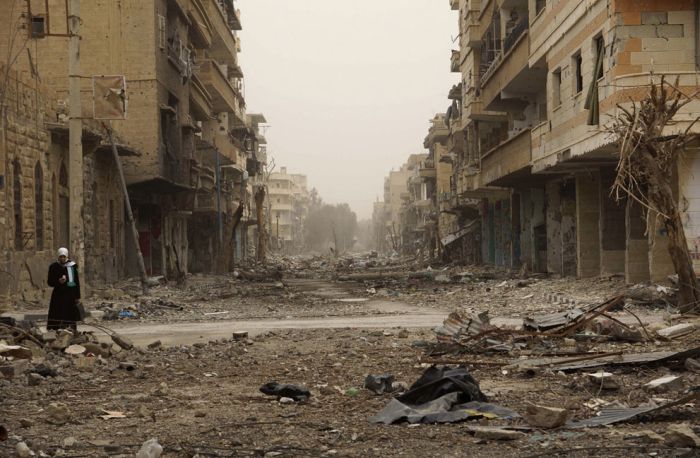 сирия, города, руины, разрушенные, война,