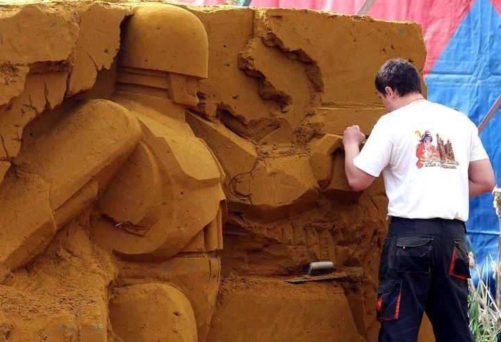песок, скульптор, шедевр, фестиваль