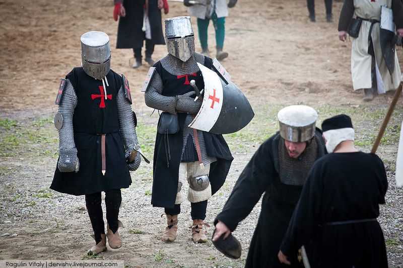 крестоносцы, сражение, бой, рыцарь
