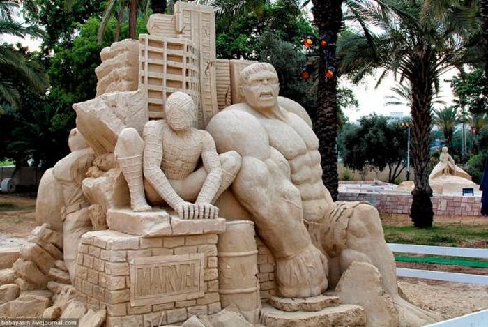 скульптура, песок, искусство