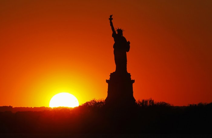 сша, статуя свободы, нью-йорк