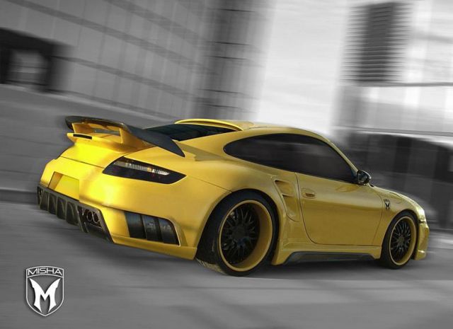 Misha Design смастерили обвес для Porsche 911 Turbo (4 фото)
