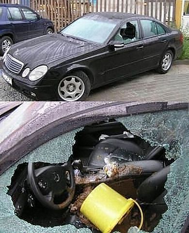 Подборка автомобилей, владельцам которых отомстили (21 фото)