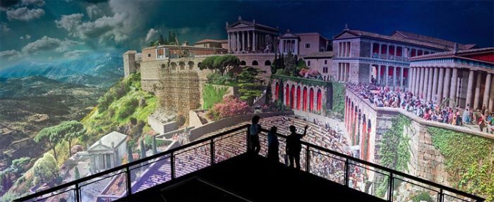 Фантастическая панорама античного города (3 фото)