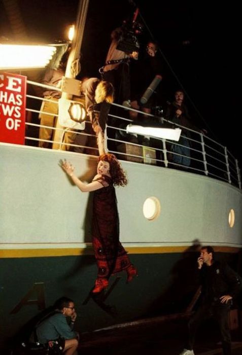 За кадром фильма Титаник (35 фото)