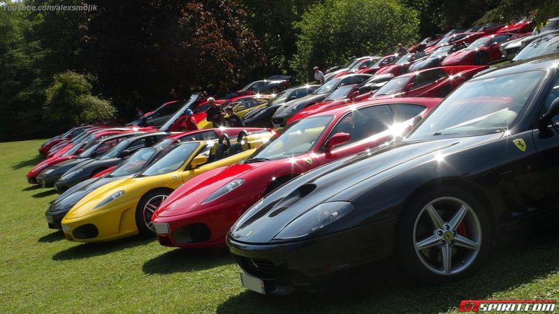 Французский клуб владельцев Ferrari организовал встречу (12 фото+2 видео)