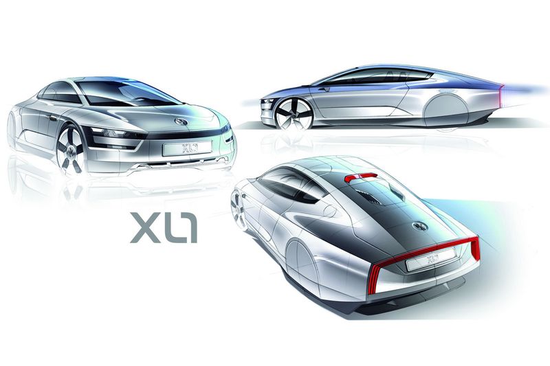 Новый Volkswagen XL1: Diesel-Electric Hybrid Concept (32 фото)