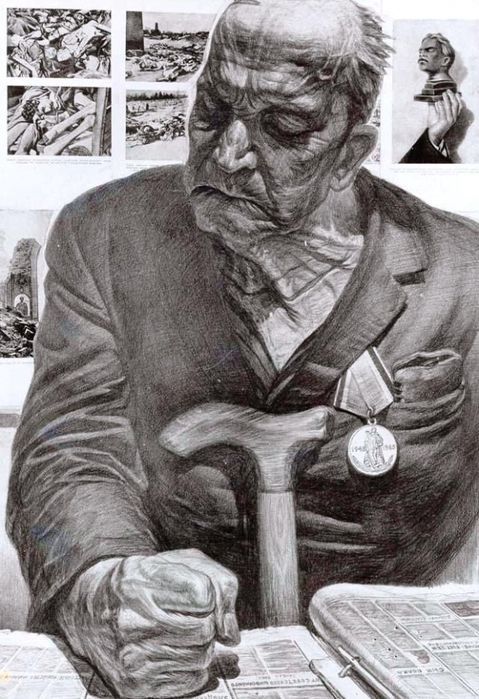 Автографы войны. Русский художник Геннадий Добров. (23 фото)