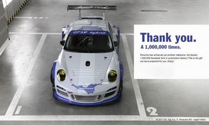 Porsche GT3 R Hybrid специально для Facebook* (10 фото+видео)