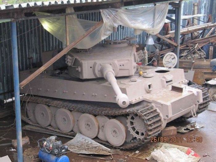 Макет танка Тигр VI масштаб 1:1 (69 фото + 1 видео)