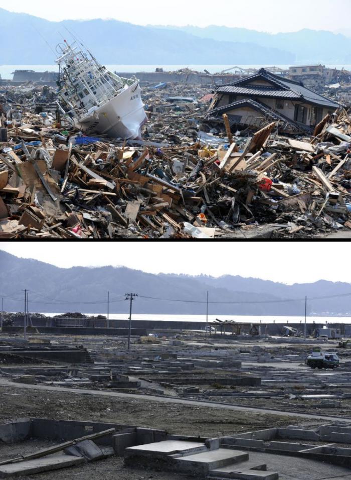 Цунами в Японии: пострадавшие районы сегодня (17 фото)