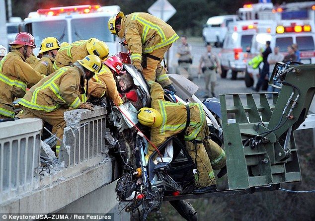 Страшная авария на шоссе 101 в Калифорнии (8 фото+видео)