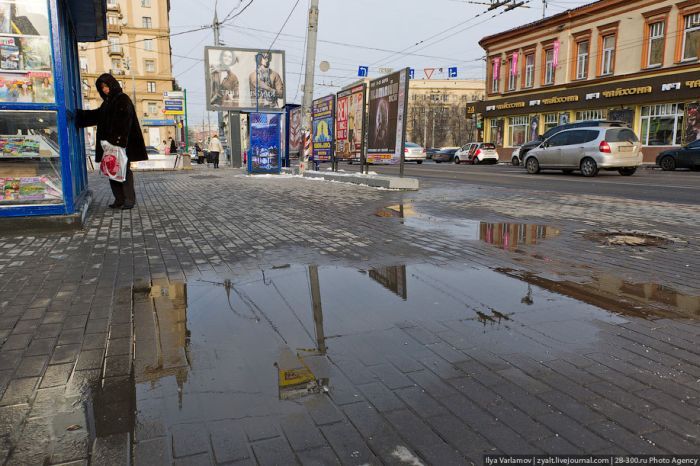 Как московская плитка пережила первую зиму? (21 фото)
