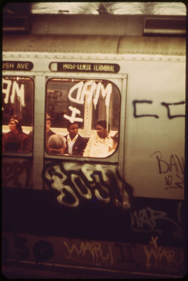 метро, подземка, нью йорк, 40 лет назад,