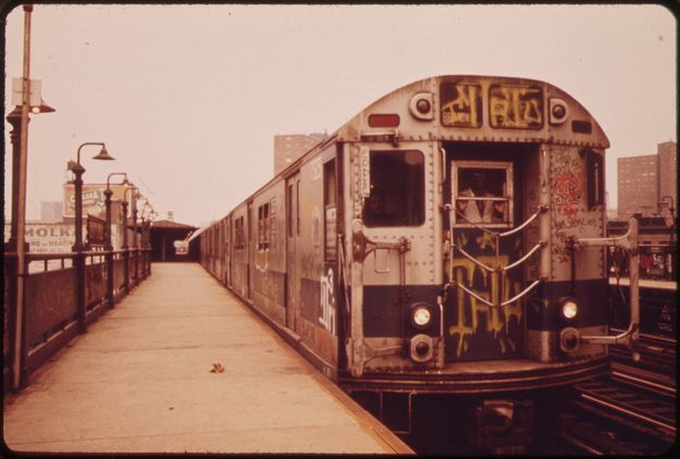 метро, подземка, нью йорк, 40 лет назад,