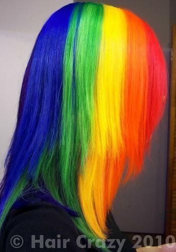 Девушки с разноцветными волосами (31 Фото)