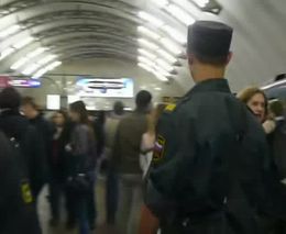Драка в Питерском метро
