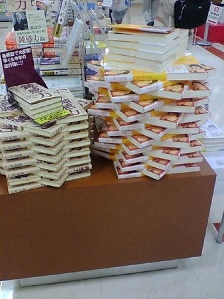 Искусство раскладывания книг в японских магазинах  (19 фото)