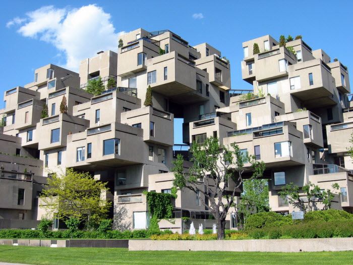 Жилой комплекс Habitat-67. Монреаль, Канада