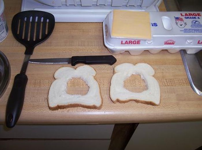 Очень вкусный бутерброд на завтрак (16 фото)