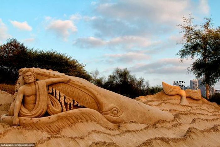 скульптура, песок, искусство