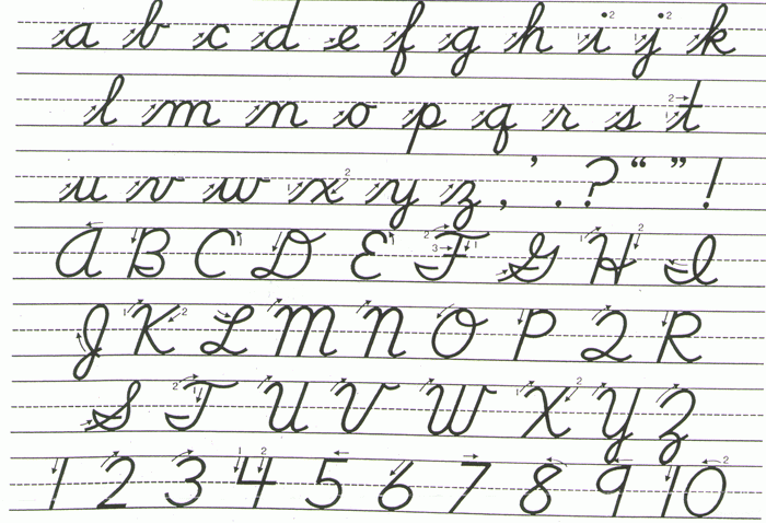 шрифт, рукописный шрифт, буквы