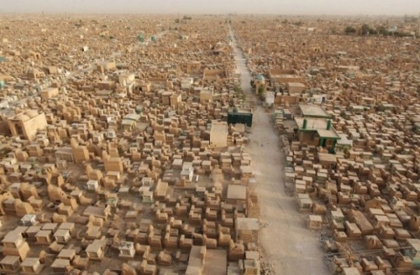 кладбище, огромное, самое большое, ирак, война,