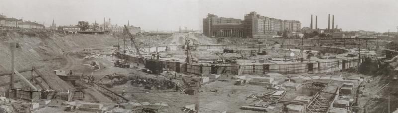 Строительство Дворца Советов. 1938 г.