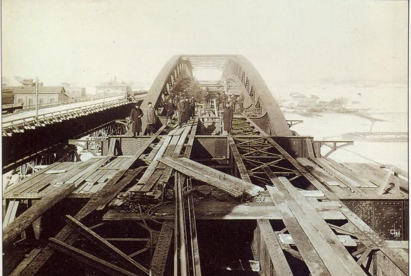 Строительство Андреевского моста 1905-1907 гг.