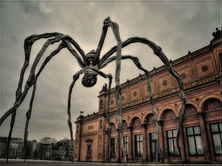 скульптура, паук, токио