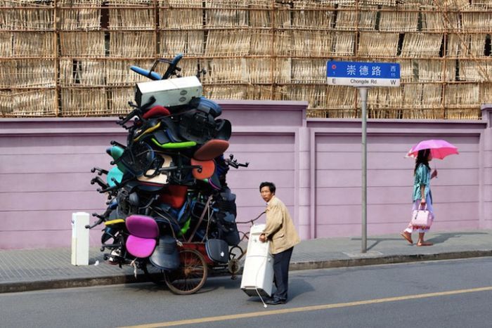 Мастера перевозок груза на велосипеде (9 фото) 