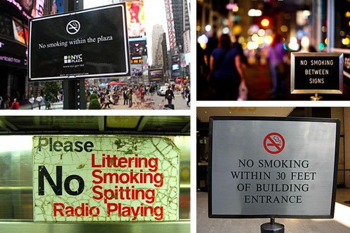 Иностранный опыт: Запрет на курение в Нью-Йорке (7 фото)