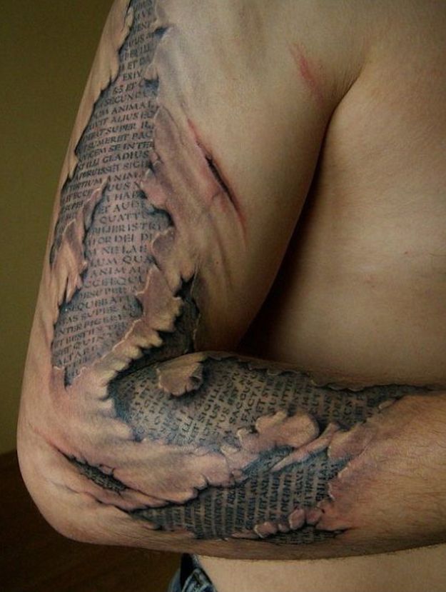 Жутковатые гиперреалистичные татуировки (18 фото)