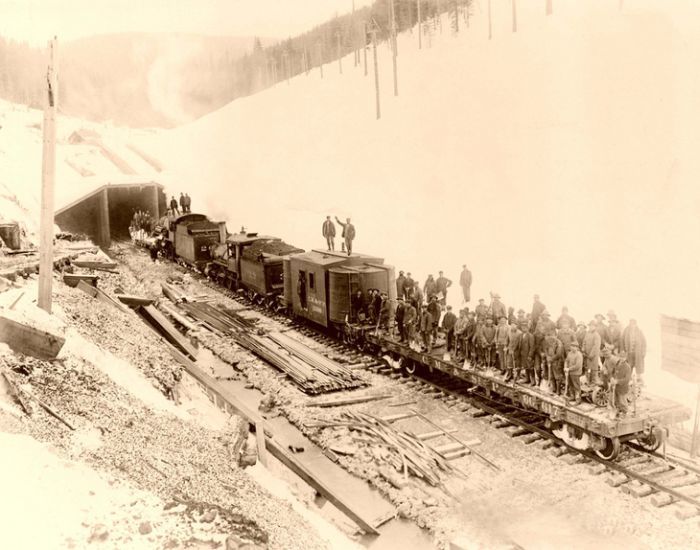 Развитие железной дороги Америки конца 19го века (58 фото)