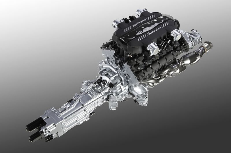 В Lamborghini представили новый мотор V12 и трансмиссии ISR (8 фото+2 видео)