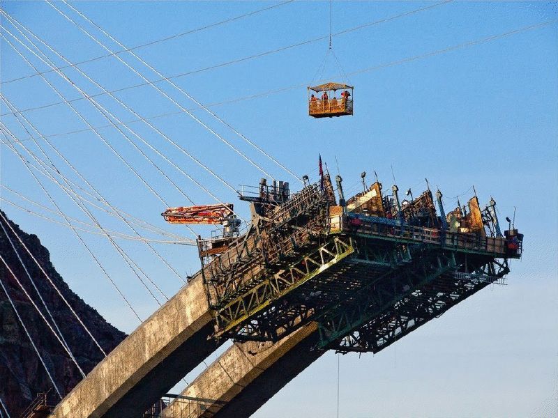 Новый мост через дамбу Гувера (35 фото)