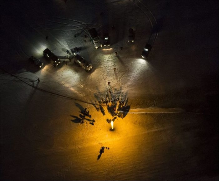 Экипаж корабля Союз ТМА-05М благополучно приземлился в Казахстане (8 фото)
