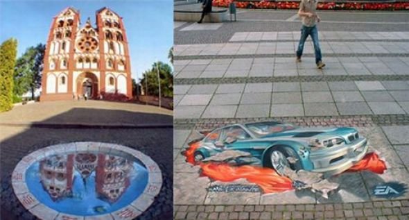3D рисунки на улицах (25 фото)