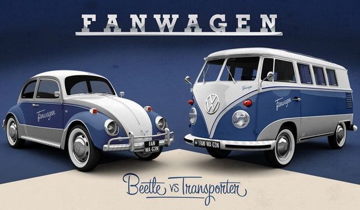 Volkswagen и Facebook* совместно выпустят спецверсию Fanwagen (9 фото)