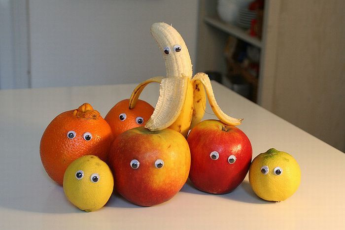 Смешные фрукты и овощи (33 фото)