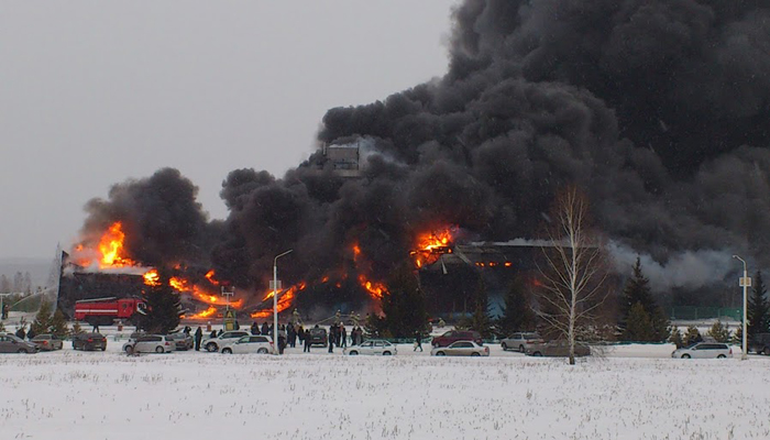 В Красноярском крае сгорел аэропорт (6 фото + 2 видео)