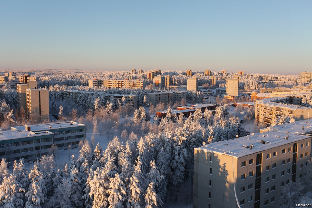 Зима в Карелии Костомукша