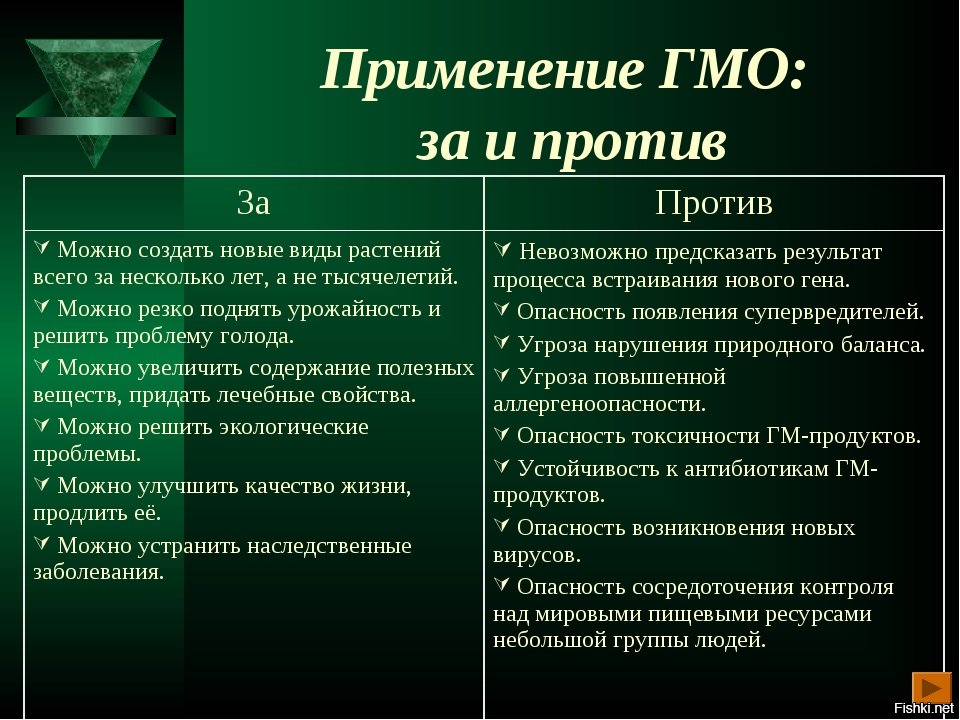 Гмо плюсы и минусы презентация