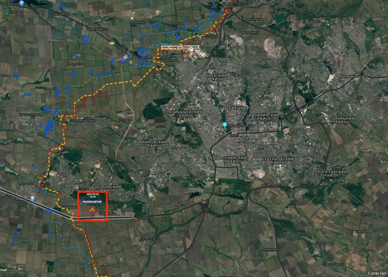 Карта донецкой области онлайн со спутника в реальном времени